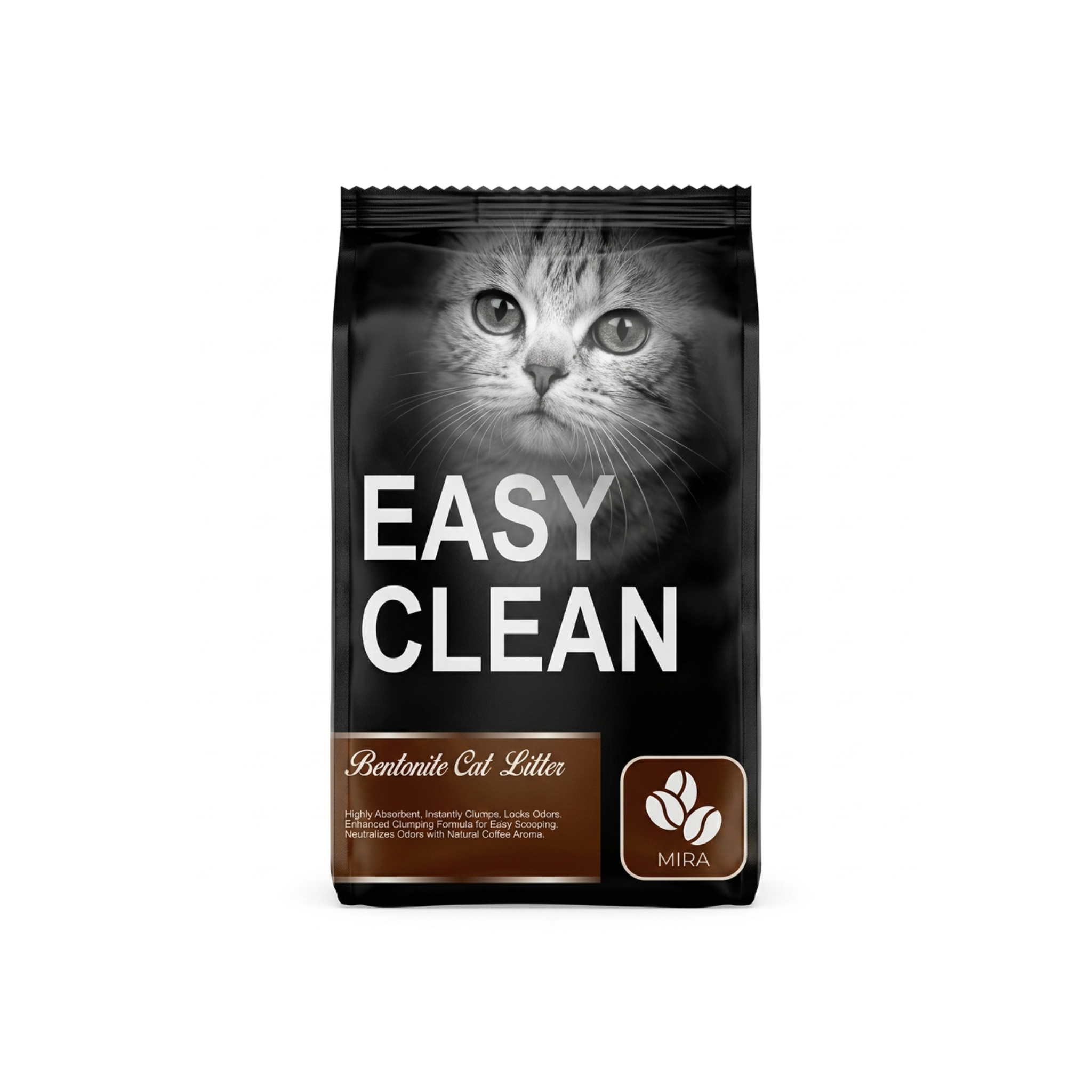 Arena aglomerante gatos Easy Clean moka 8 KG