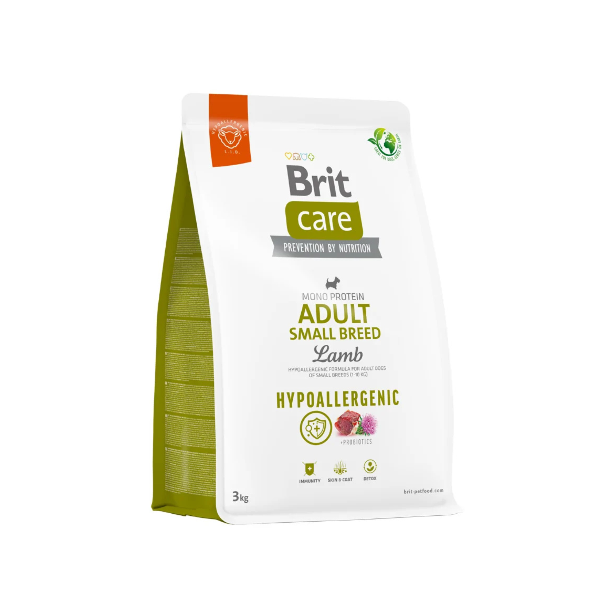 Brit Care Hypoallergenic Adult Small Breed Lamb 3 kg