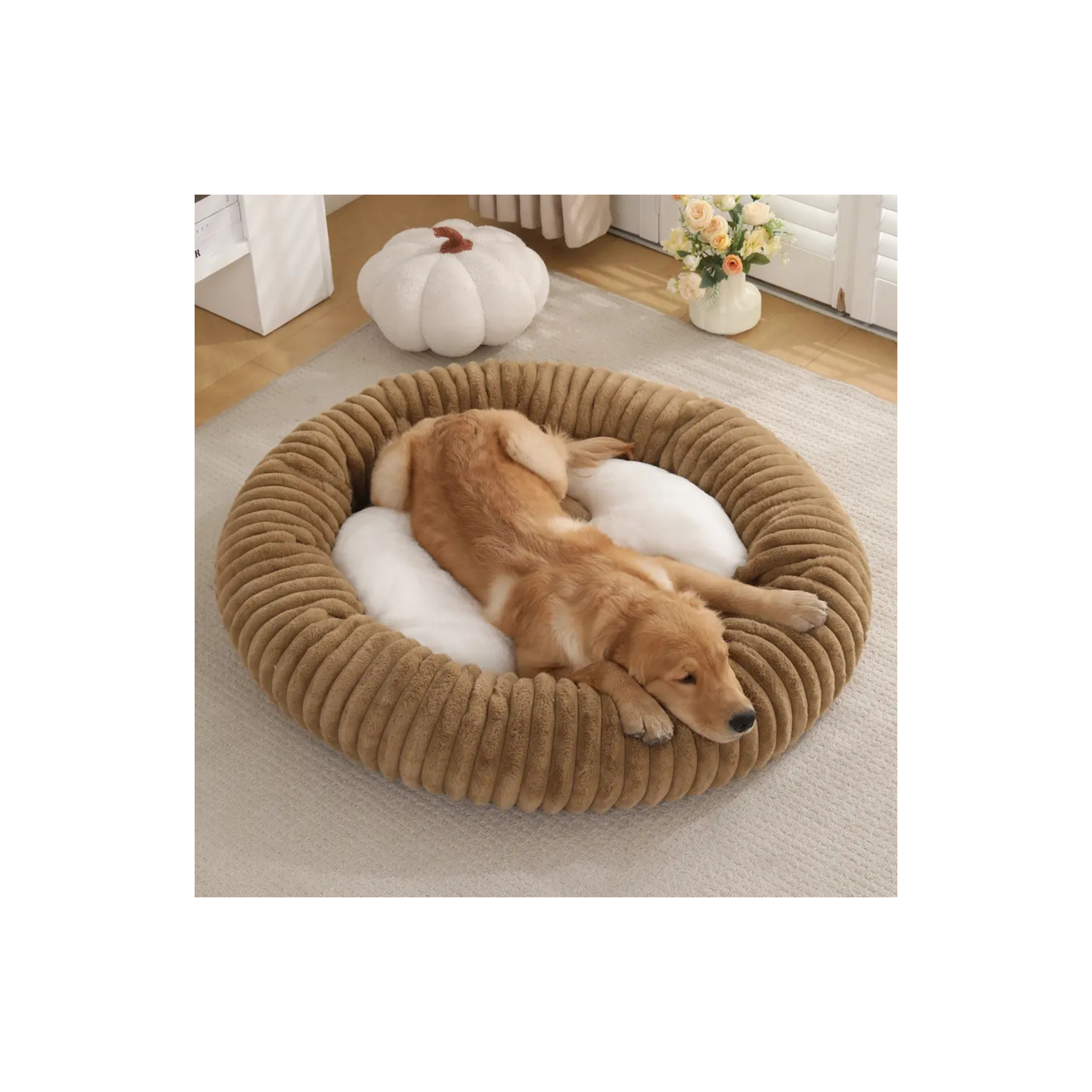 Cama nido circular para perros y gatos Marbenpets 90 CM