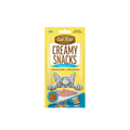Snack cremoso con caviar para gatos CatFest Creamy sabor atún pack 4x10 GR fondo blanco