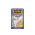 Alimento húmedo sachet filetes de salmón para gatos adultos CatFest Pouch 70 GR fondo blanco