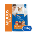 Cat Chow Delimix Salmón, Carne y Pollo para Gatos Adultos | 8 kg