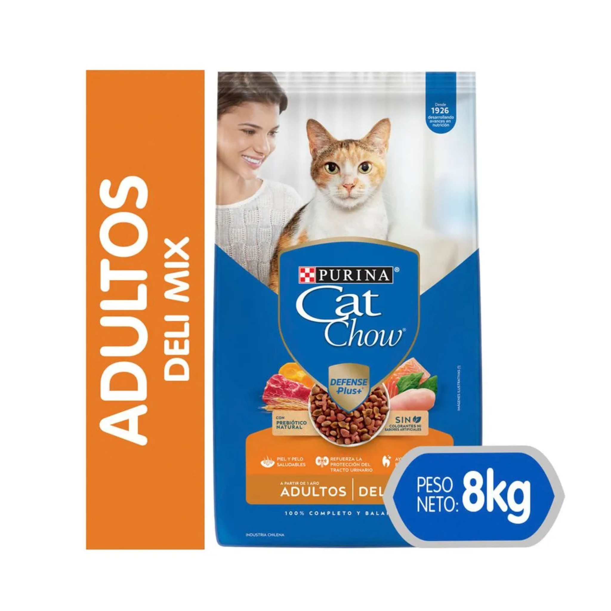 Cat Chow Delimix Salmón, Carne y Pollo para Gatos Adultos | 8 kg