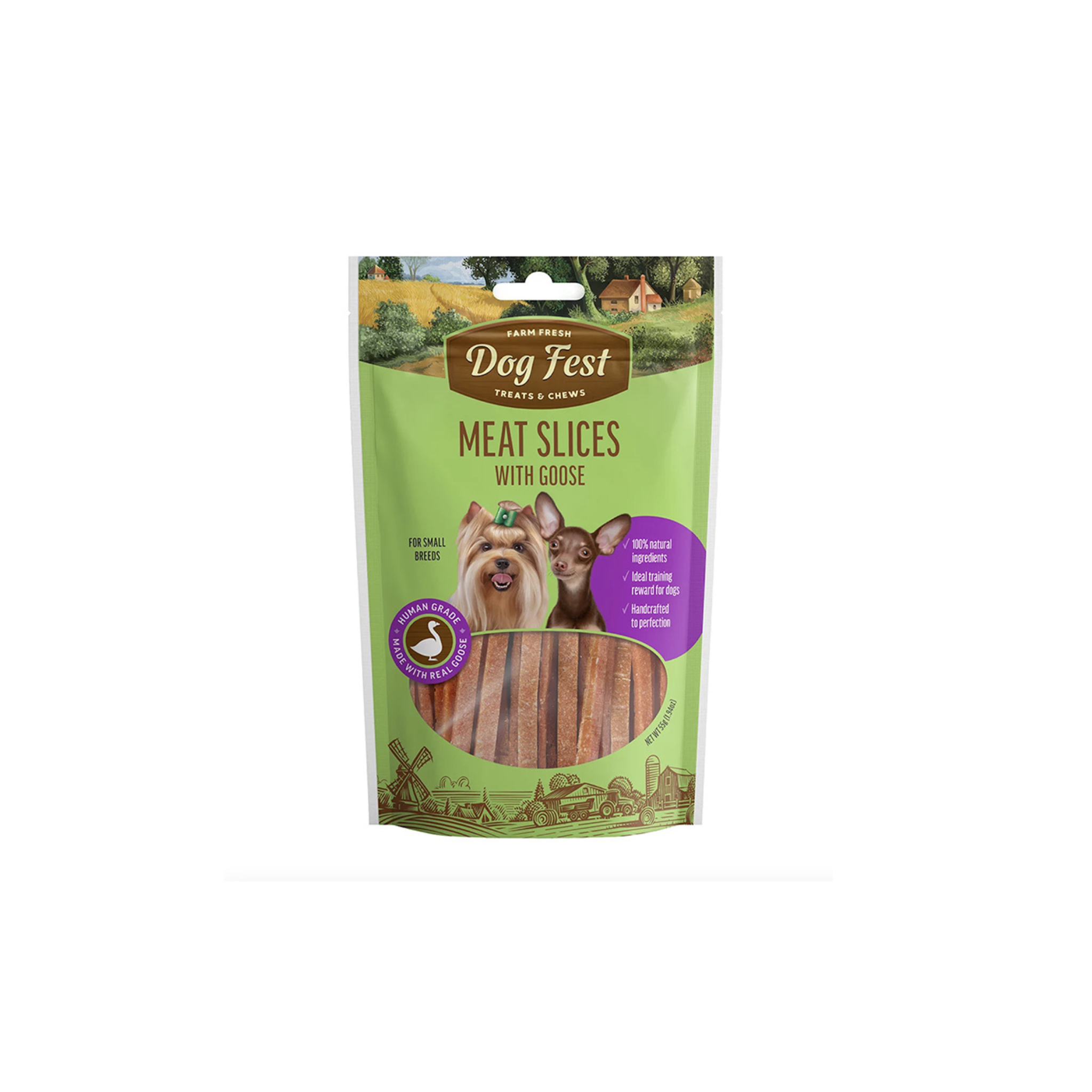 Láminas de ganso para perros razas pequeñas Dogfest Small Breeds 55 GR