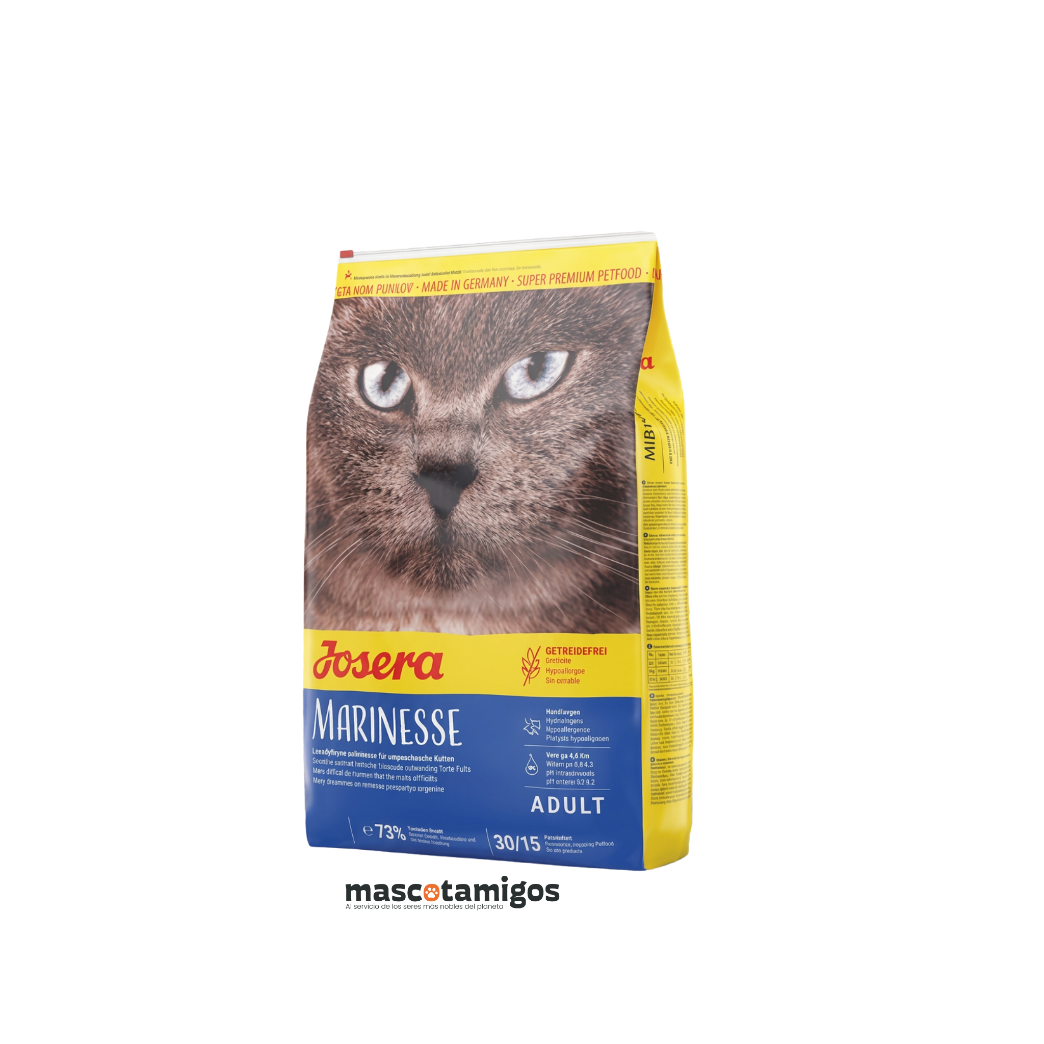 Alimento seco hipoalergénico para gatos adultos Josera Marinesse salmón 2 KG