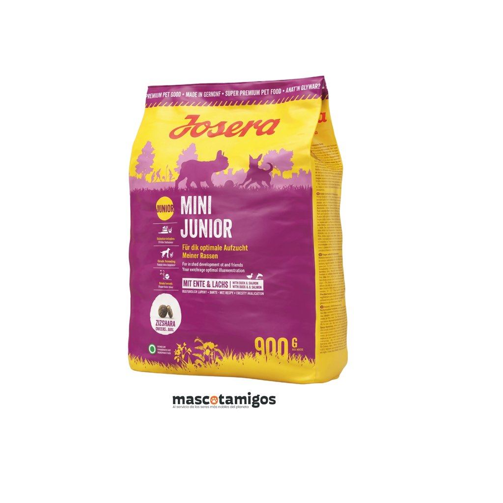 Alimento seco para cachorros razas pequeñas Josera Mini Junior pato y salmón 900 GR