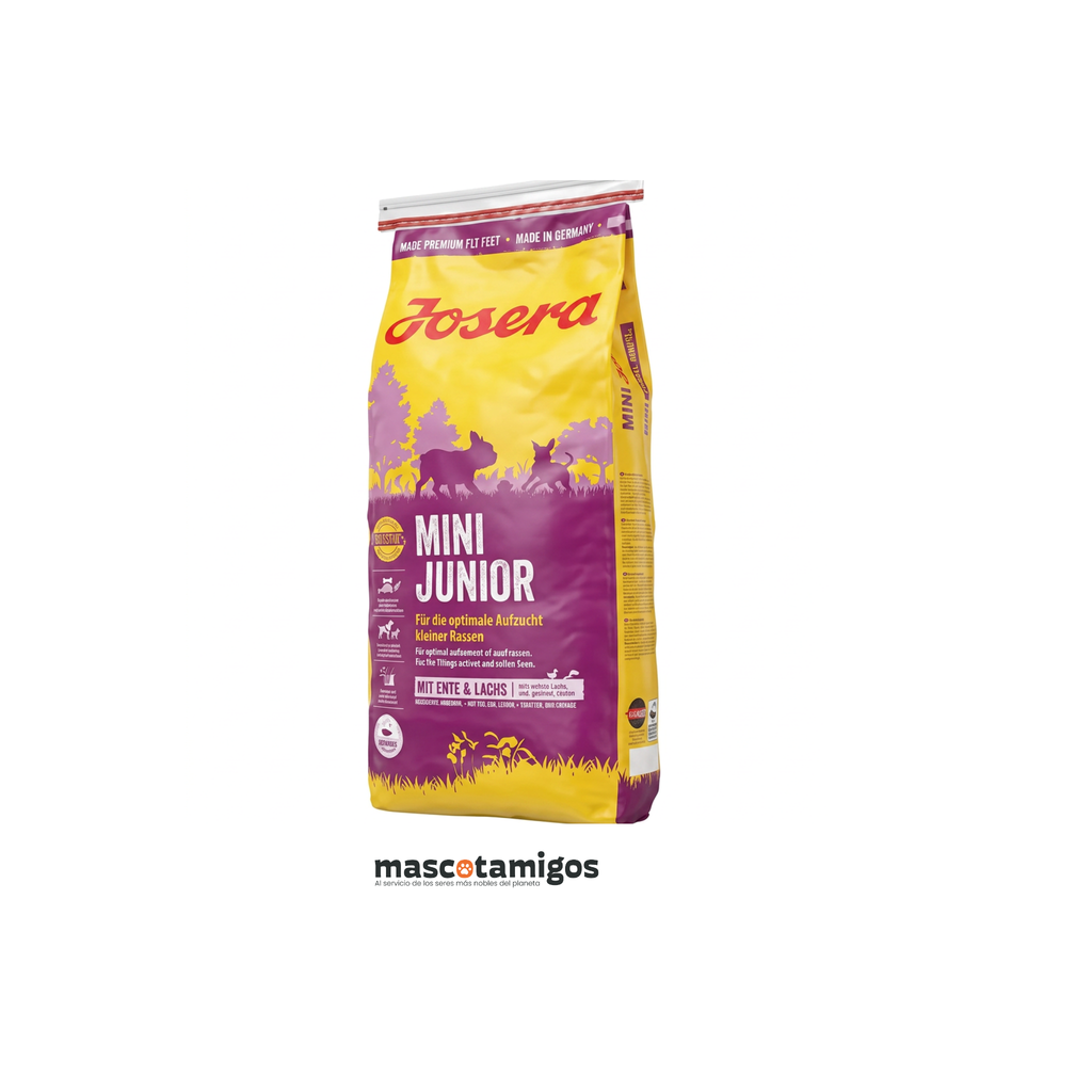 Alimento seco para cachorros razas pequeñas Josera Mini Junior pato y salmón 4,5 kg