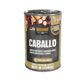 Lata Belcando de caballo para perro
