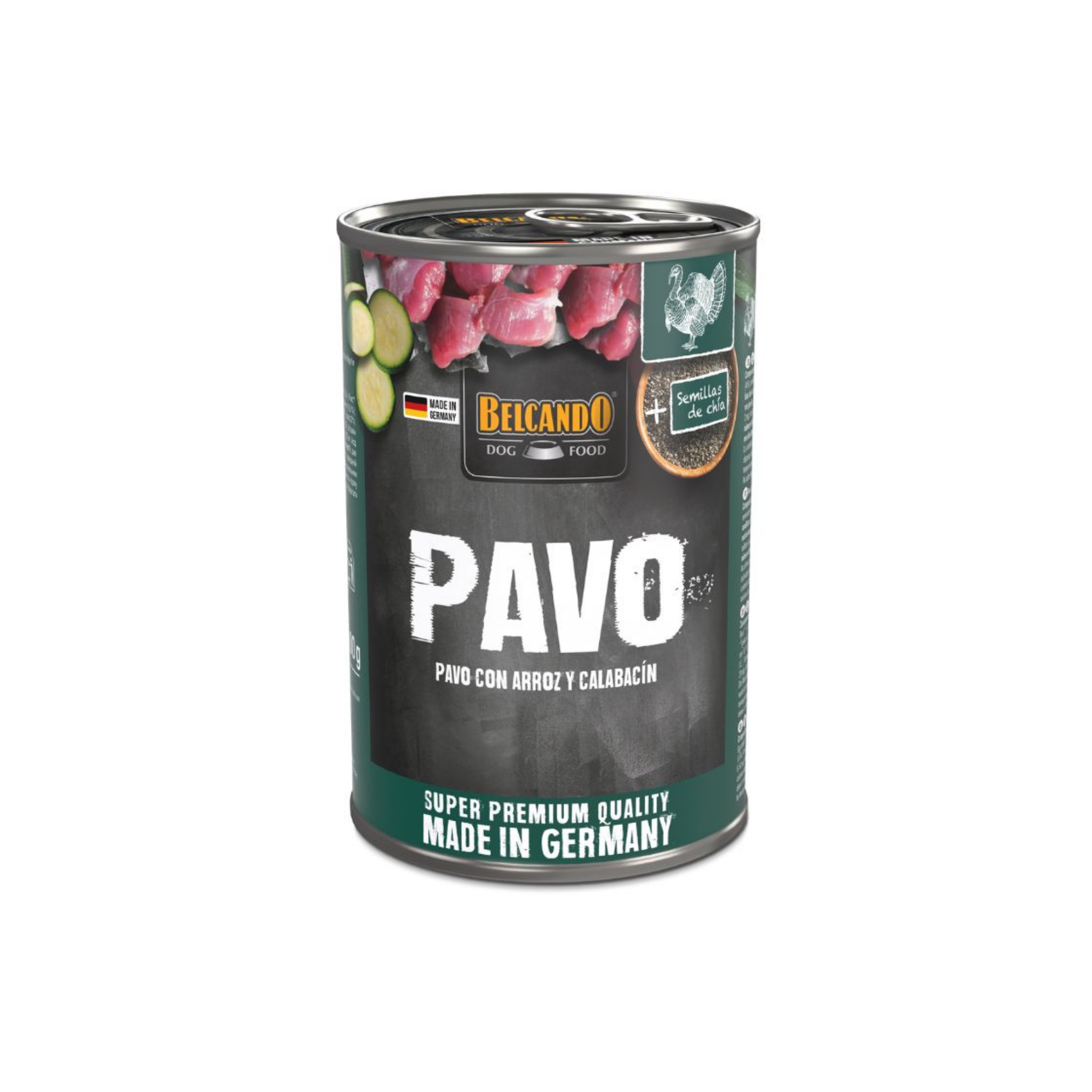 Lata Belcando de Pavo