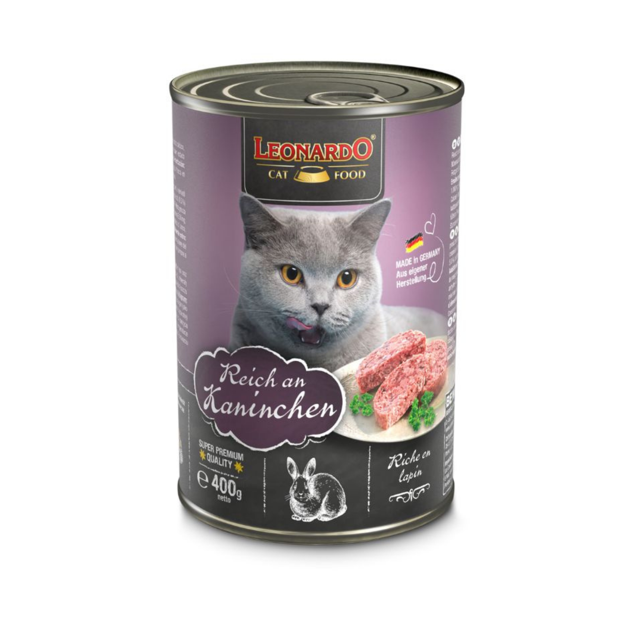 Lata Leonardo de Conejo para gato adulto