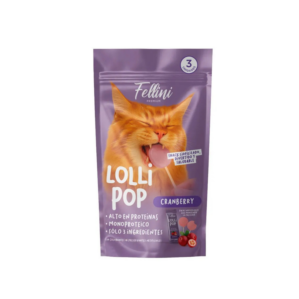 Snack Lolli Pop calabaza para gato Fellini