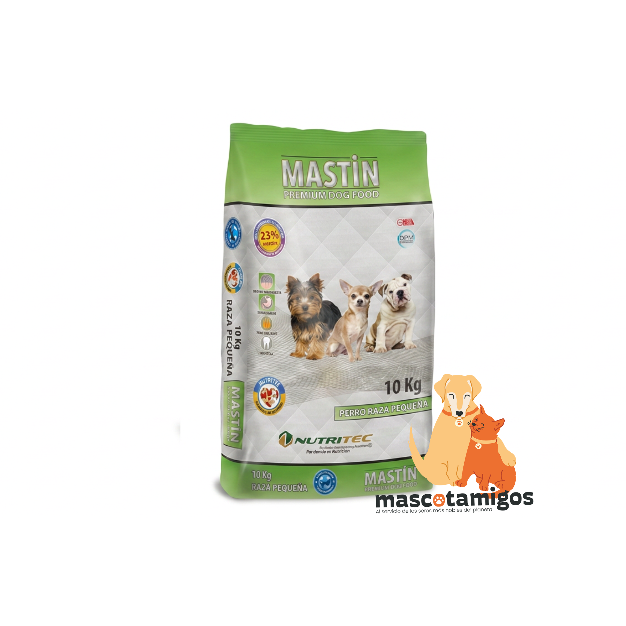 Alimento seco para perros adultos raza pequeña Mastín 10 KG