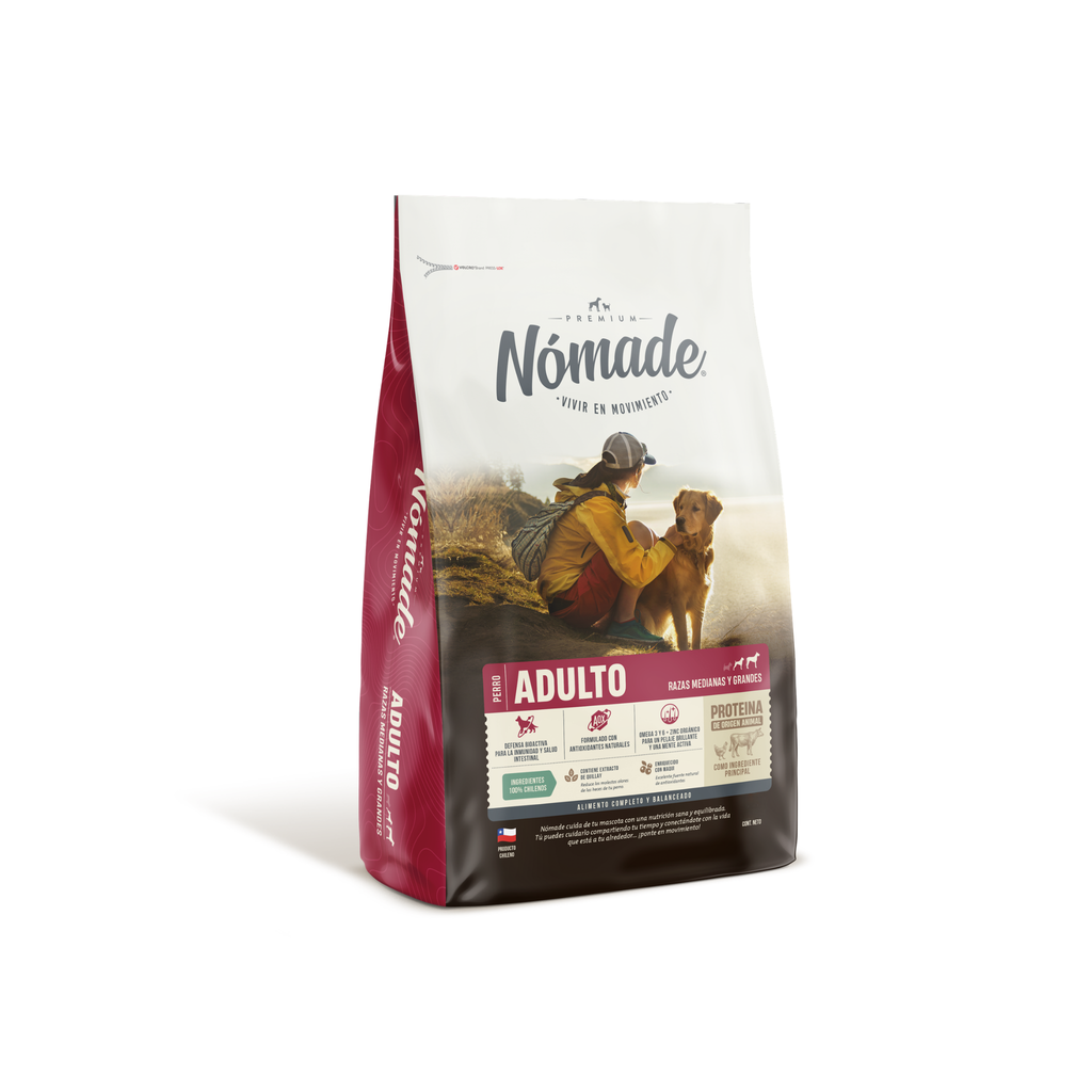 Alimento seco para perros adultos raza mediana y grande Nómade con Maqui 20 KG