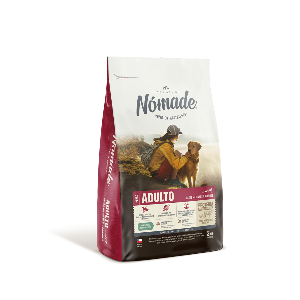 Alimento seco para perros adultos raza mediana y grande Nómade con Maqui 3 KG