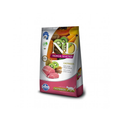 Alimento con cereales y frutas tropicales para gatos adultos castrados N&D Tropical Farmina cerdo 1.5 KG fondo blanco