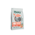 Alimento seco monoproteico para perros adultos talla pequeña Oasy One Animal Protein salmón 2.5 KG fondo blanco