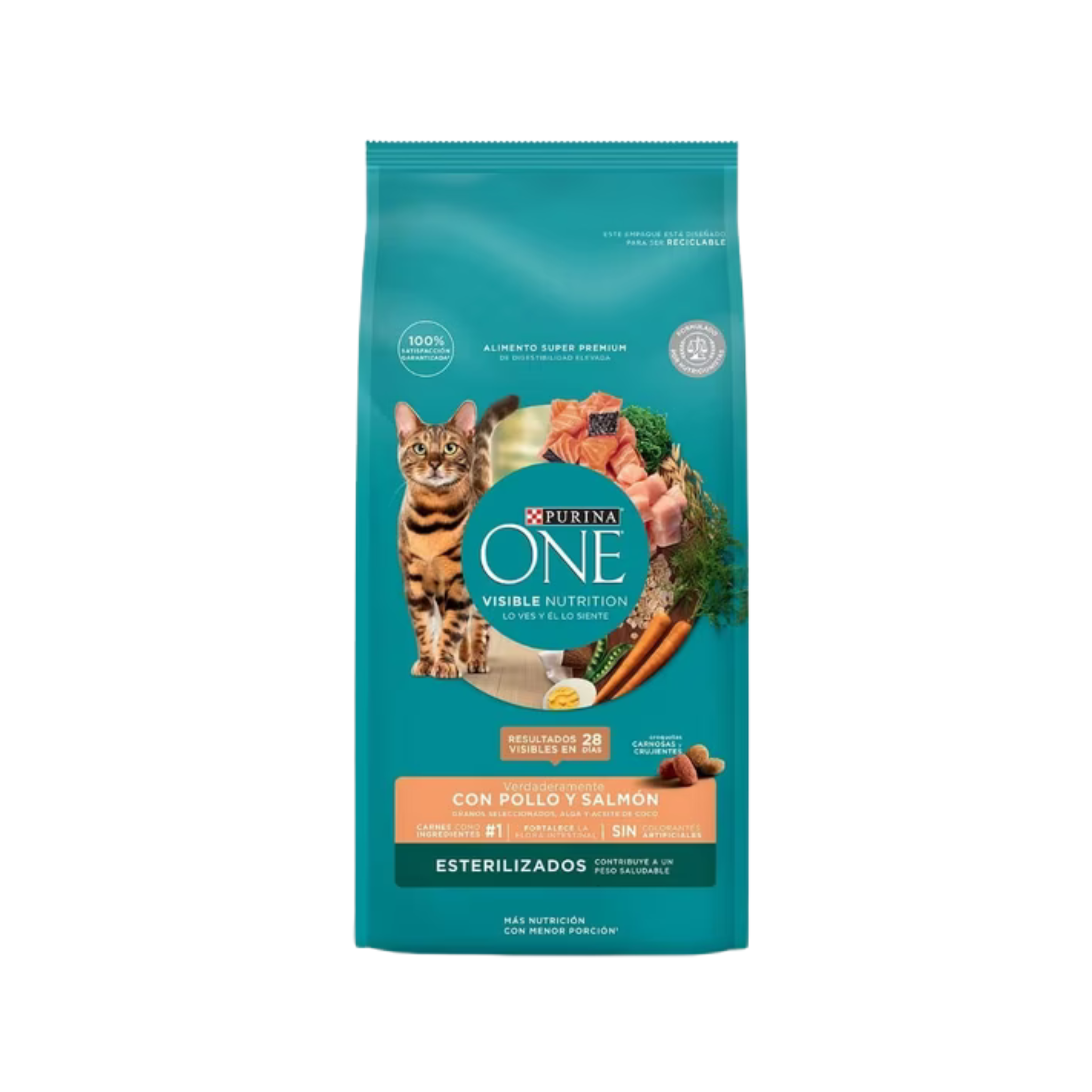 Purina ONE Esterilizado con Pollo y Salmón para Gatos | 6 kg