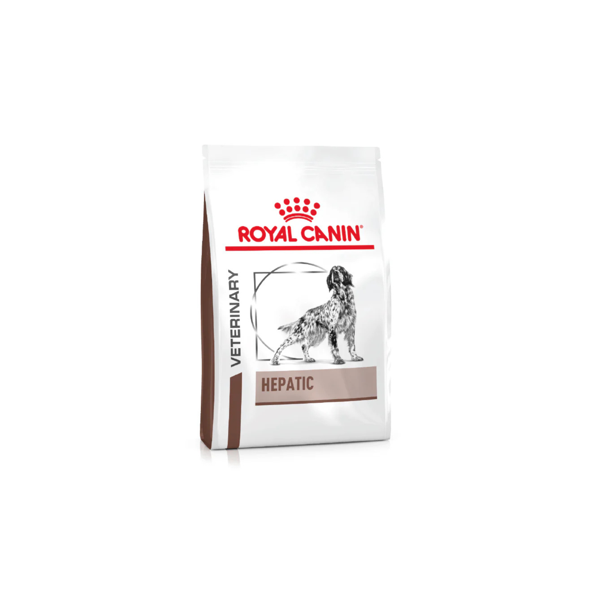 Alimento dietético veterinario para perros con insuficiencia hepática Royal Canin Hepatic Canino 1.5 KG fondo blanco