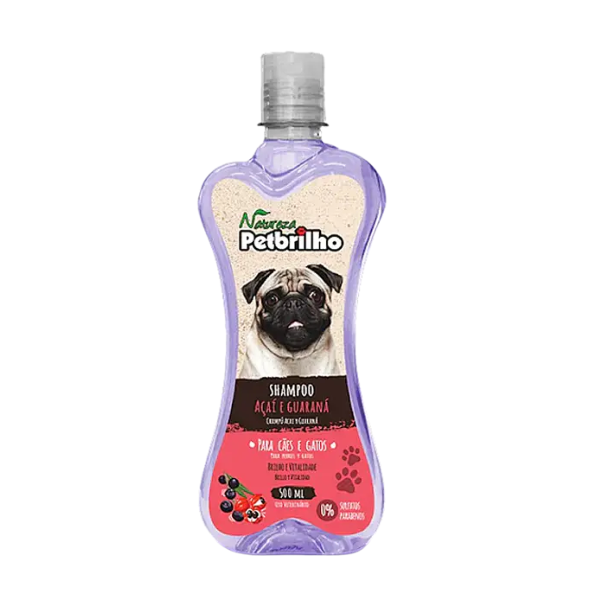 Shampoo Petbrilho Acai Guaraná 500 ml
