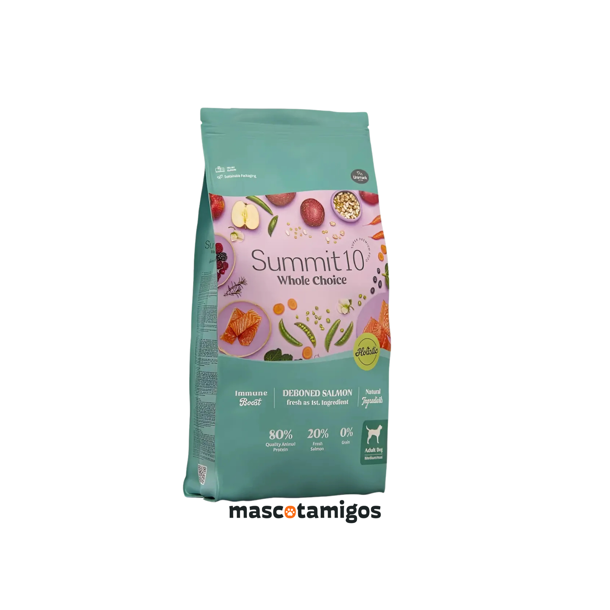 Alimento seco para perros adultos todas las razas Summit 10 salmón 2 KG