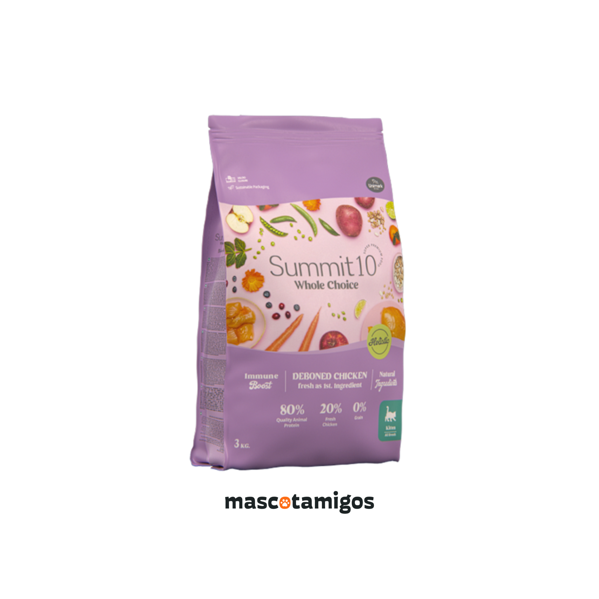 Alimento seco para gatitos Summit 10 Kitten pollo e hígado 3 KG