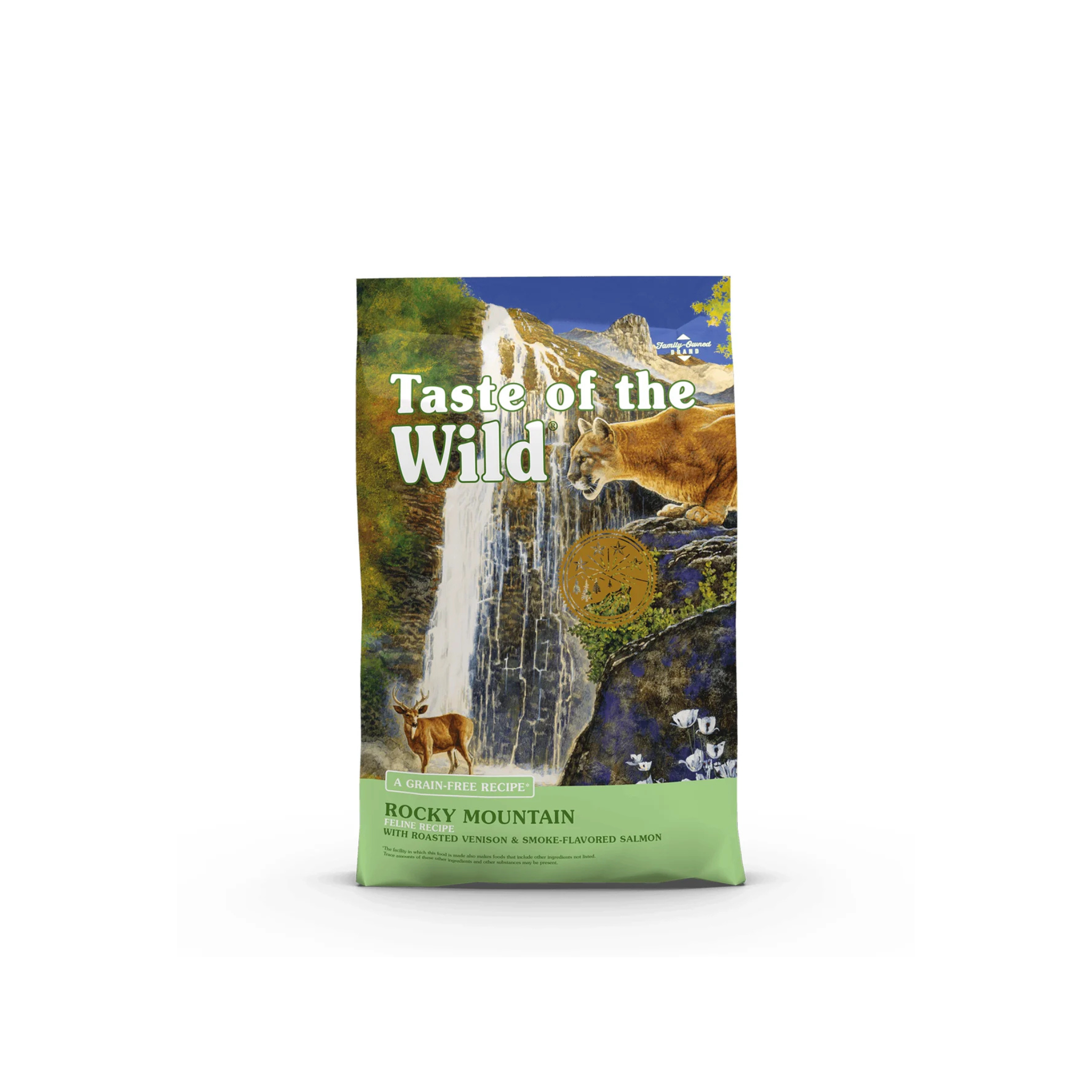 Alimento seco sin cereales para gatos todas las etapas Taste of the Wild Rocky Mountain venado asado y salmón ahumado 2 KG fondo blanco