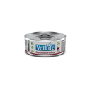 Alimento húmedo dietético para gatos con problemas digestivos VetLife Gastrointestinal lata 85 GR fondo blanco